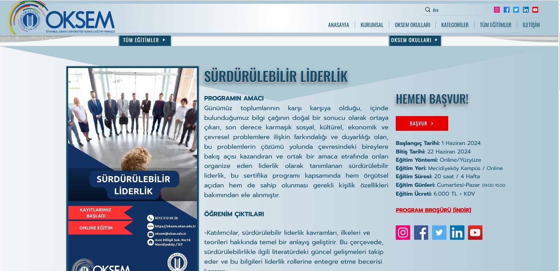 OKSEM Sustainable Leadership Training