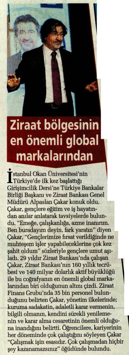 Sabah “Ziraat Bölgesinin En Önemli Global Markalarından” İstanbul