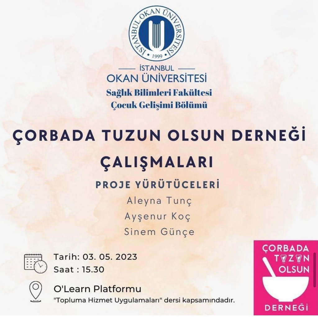 Çorbada Tuzun Olsun Derneği Çalışmaları