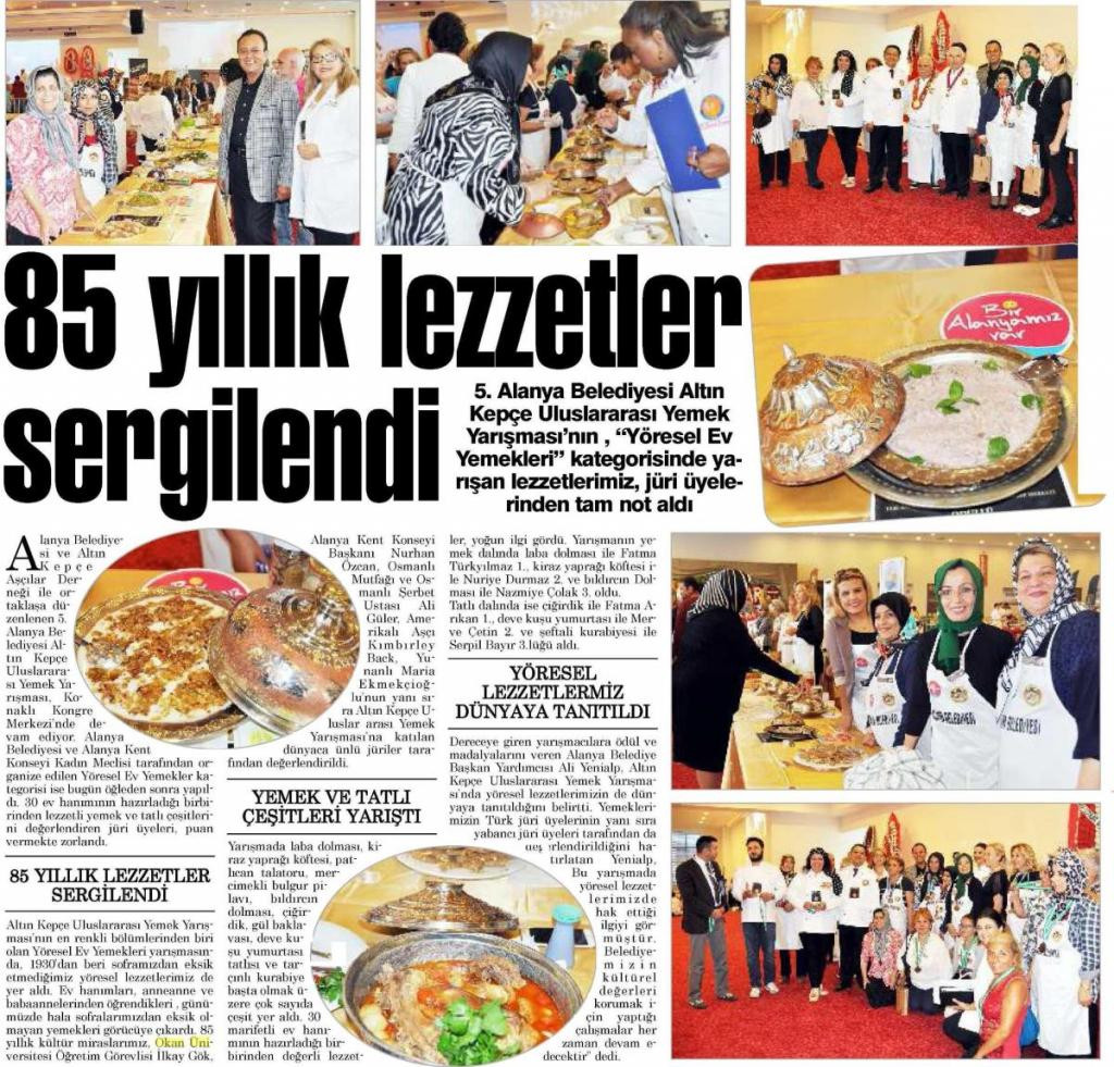 Alanya Postası – “85 Yıllık Lezzetler Sergilendi