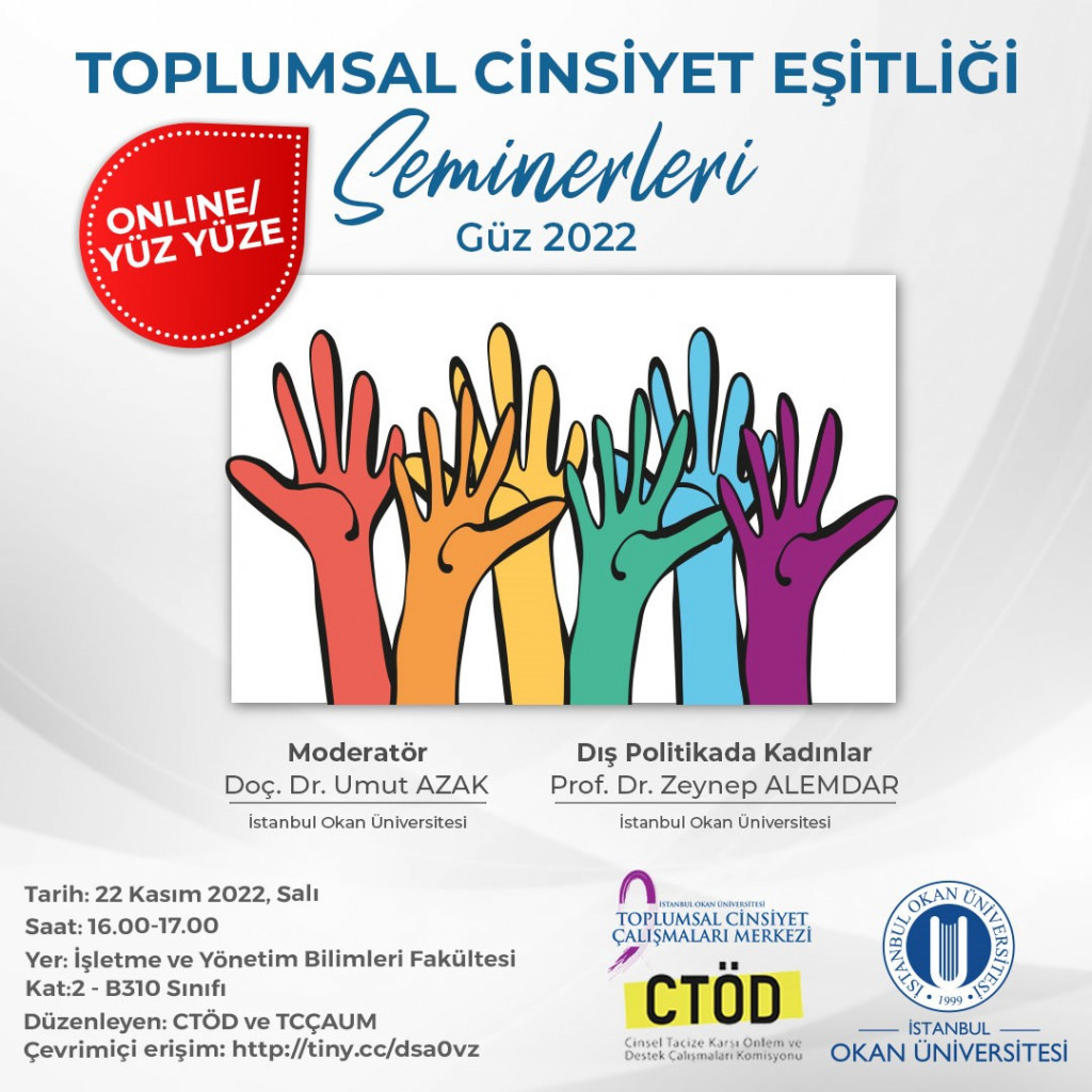 22 Kasım Toplumsal Cinsiyet Eşitliği Semineri 
